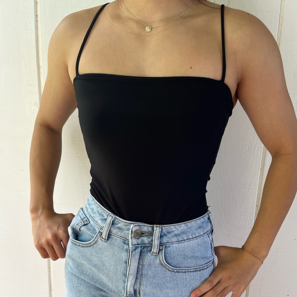 Fashinova Black Tank Bodysuit